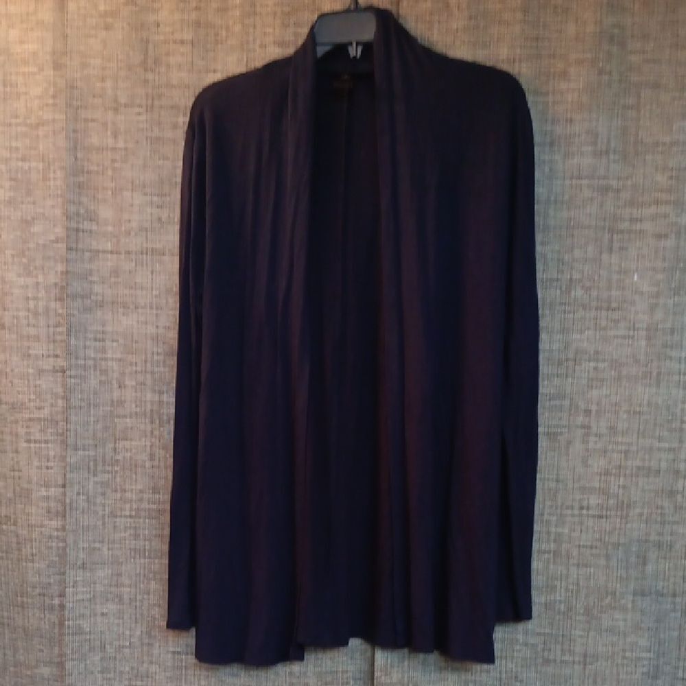 Ann Taylor Long Black Cardigan